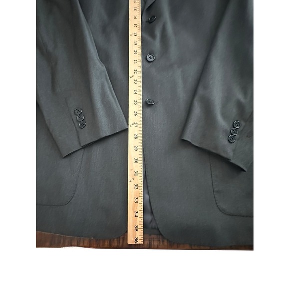 Cremieux Loro Piana Blazer Jacket Blue‎ 100% Wool Size 46L Men's Suit #HR-2 - Picture 5 of 12